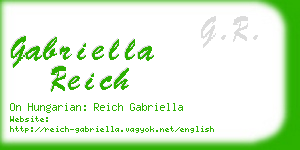 gabriella reich business card